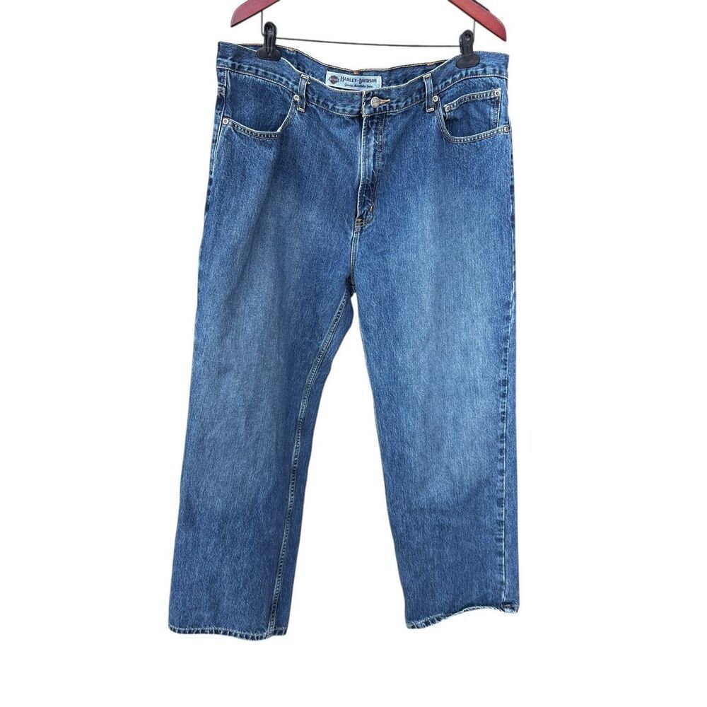 Harley Davidson men’s 40x30 straight leg motorcycle biker denim jeans